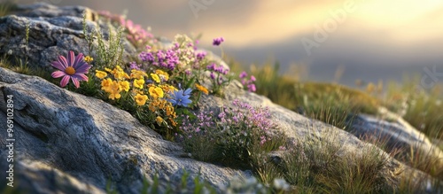 wildflowers. with copy spac...