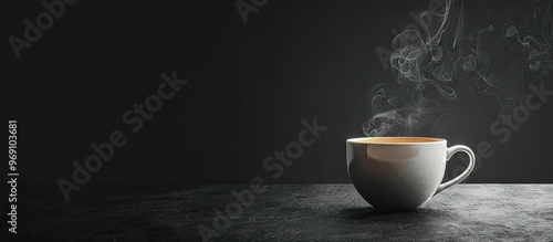 Profile of a coffee cup wit...