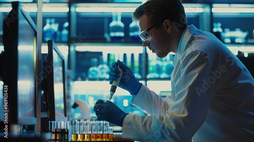 A scientist working with CRISPR technology