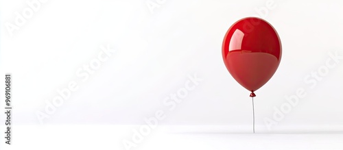 Red helium balloon for birt...