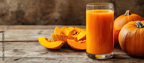 Delicious pumpkin juice in ...