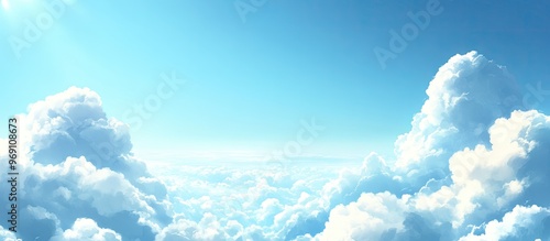 Beautiful clouds and a blue...
