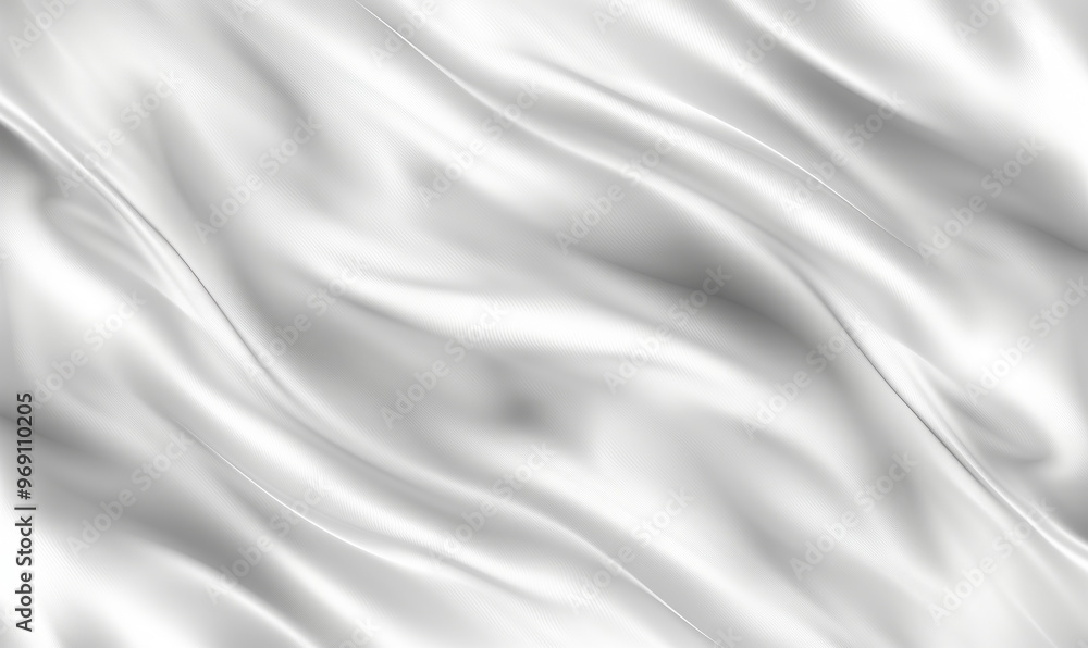Naklejka premium Elegant white satin ripples