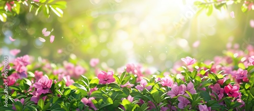 Spring natural background w...