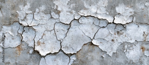 Peeling paint on the wall A...