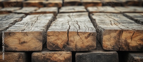 Wood beams as a natural bac...