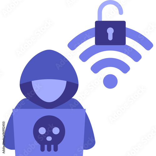 Wireless Hacking Icon