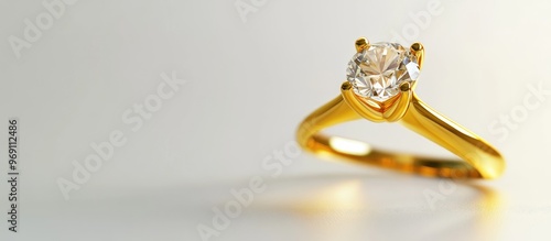 Close up of a golden ring f...
