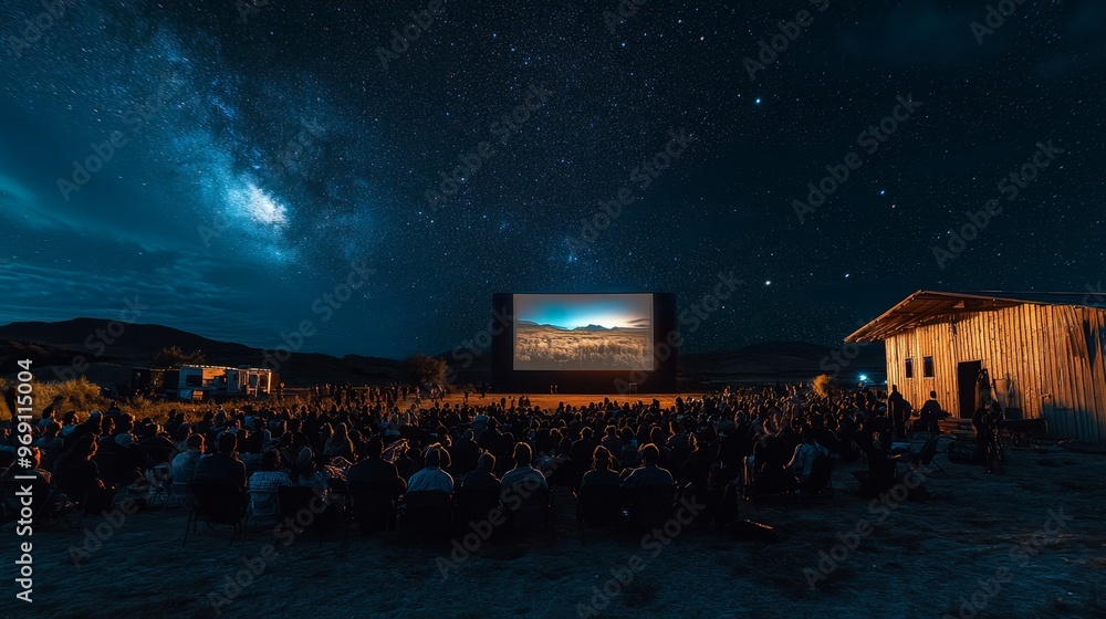 Obraz premium Outdoor Movie Night.