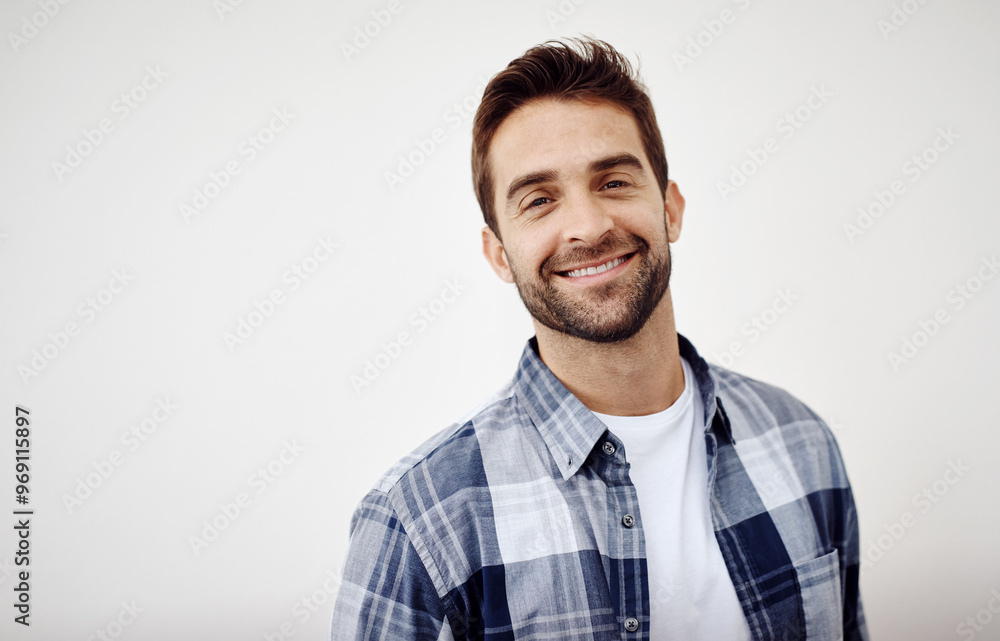 Portrait, man and teeth for dentist, mouth and confidence as dental practitioner in white background. Male person, happy and oral hygiene for wellness, grooming and healthy smile with health or pride Portrait, man and teeth for dentist, mouth and confidence as dental practitioner in white background. Male person, happy and oral hygiene for wellness, grooming and healthy smile with health or pride