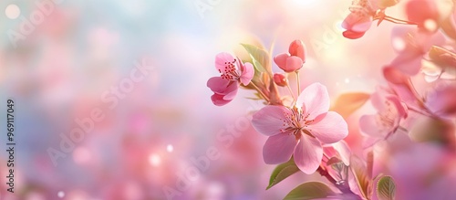 Spring flower background. w...