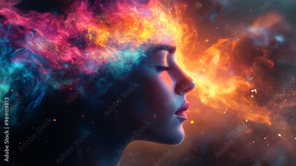 Woman in Flame. Woman in Flame.