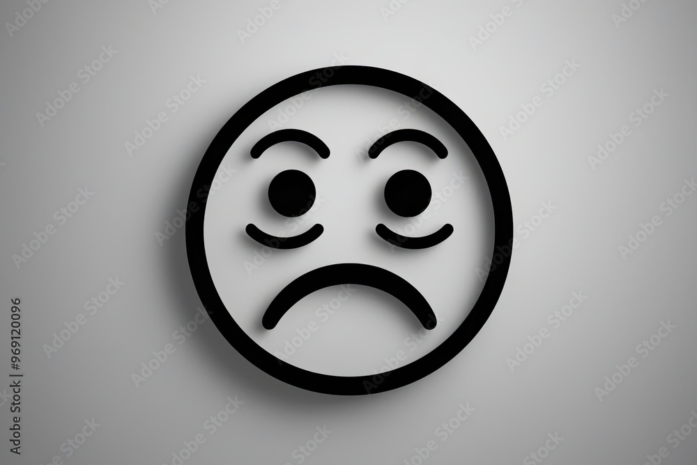 Fototapeta premium 3D Shocked and Astonished Emoji Face Icon