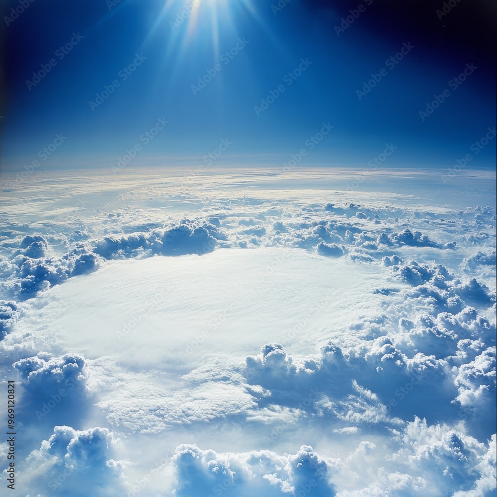 A View From Above: Cloudscape with Sun A View From Above: Cloudscape with Sun