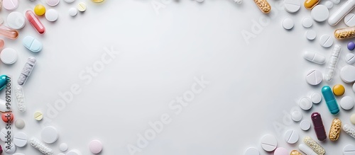 Medicine concept A frame of...