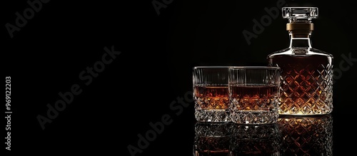 American bourbon whiskey in...
