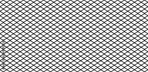 Black wire mesh fence on a white background