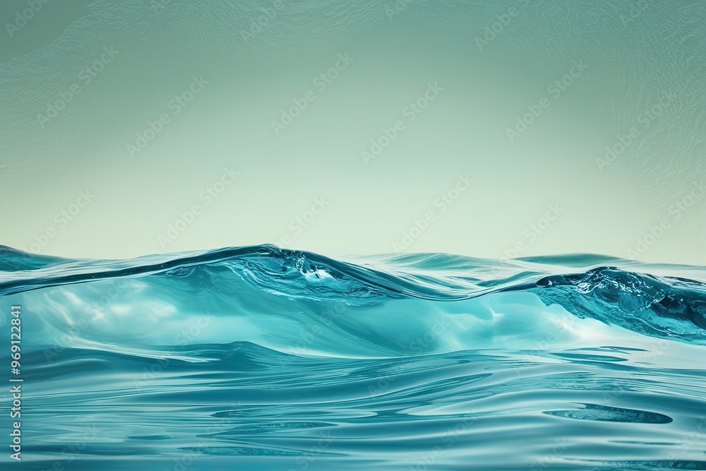 Crystal Clear Waters with Rhythmic Waves and Gradient Texture on a Pristine Background Crystal Clear Waters with Rhythmic Waves and Gradient Texture on a Pristine Background