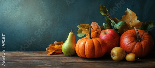 Autumn still life featuring...