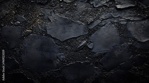 Wallpaper Mural Rough black asphalt background texture. Torontodigital.ca