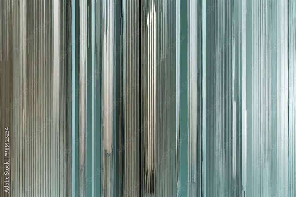 Obraz premium Stunning Abstract Fluted Glass Illustration with 3D Texture and Striated Design