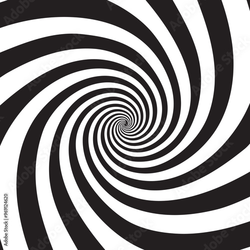 black and white spiral 