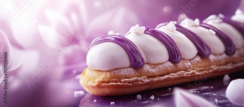 French purple and white fre...