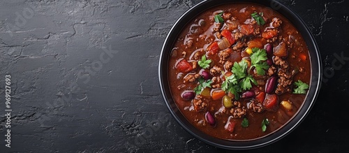 Chili con carne a generous ...