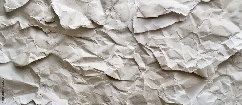 Fototapeta premium Crumpled paper texture background. with copy space image. Place for adding text or design