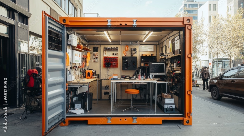 Orange Shipping Container Offi Orange Shipping Container Offi