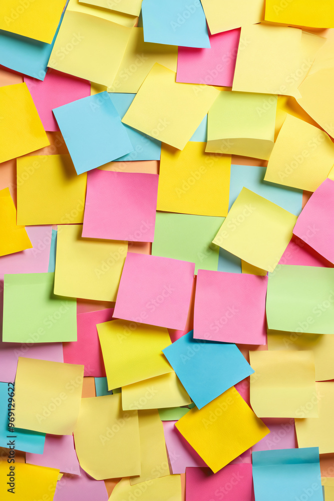 colorful sticky notes on white background colorful sticky notes on white background