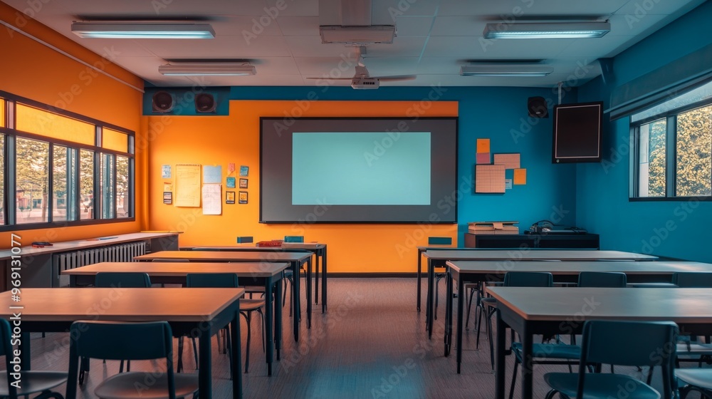 Empty Classroom. Empty Classroom.