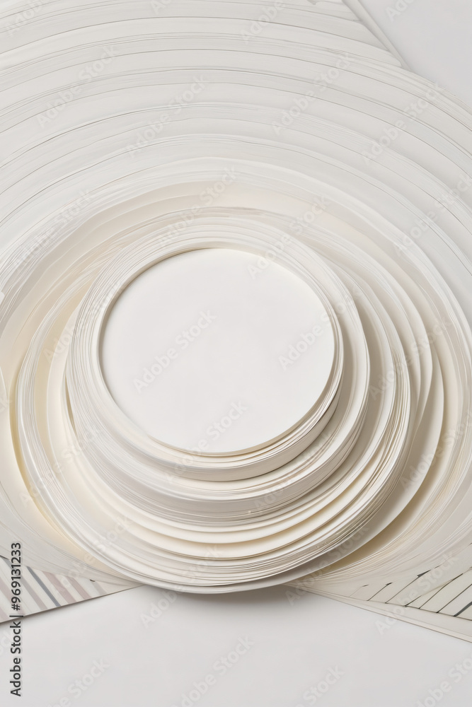 Obraz premium white plate on white