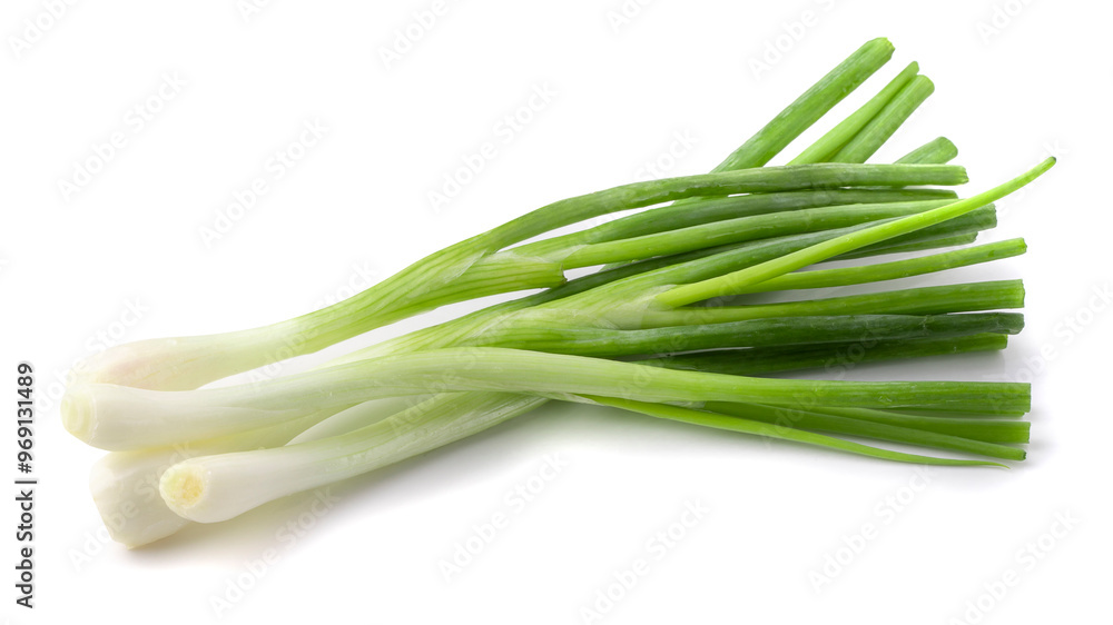 Green onion isolated on a white background Green onion isolated on a white background