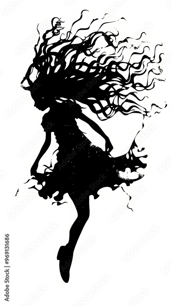 teenage girl silhouette teenage girl silhouette