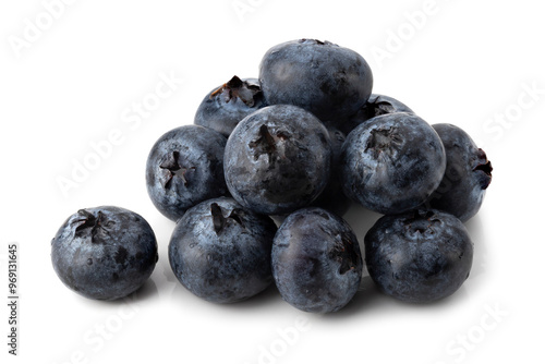 Fresh blueberry isolated on a white background