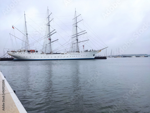 Historic Sailing Ship Gorch Fock I in Stralsund Harbor photo