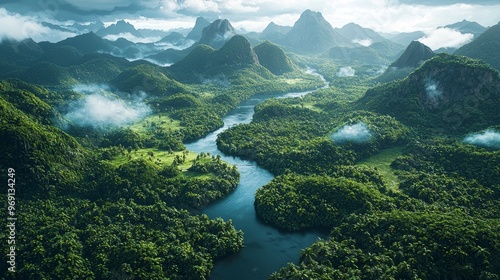 lake in the mountains