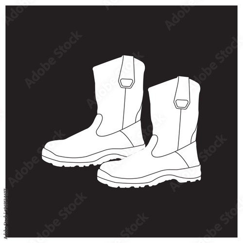 safety shoes iconl design