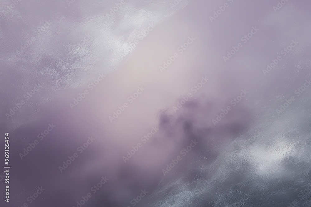 Fototapeta premium Ethereal Lavender Fog Texture with Silvery Misty Abstract Overlay