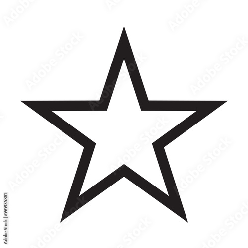 star vector logo. single star icon.