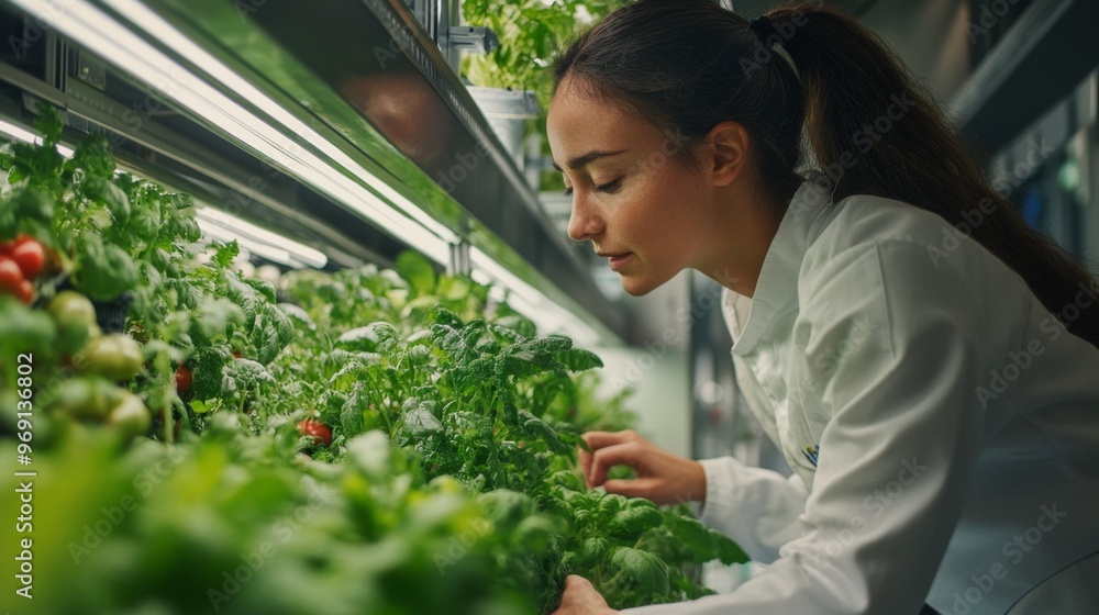 Obraz premium Hydroponic Farming.