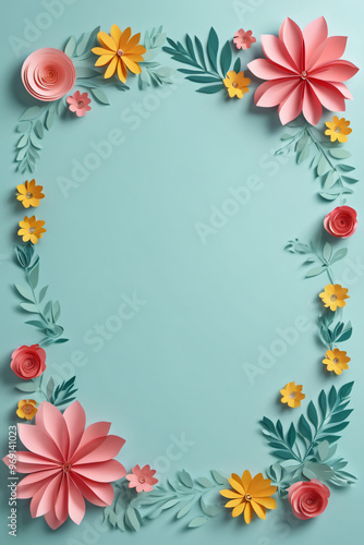 frangipani flowers frame