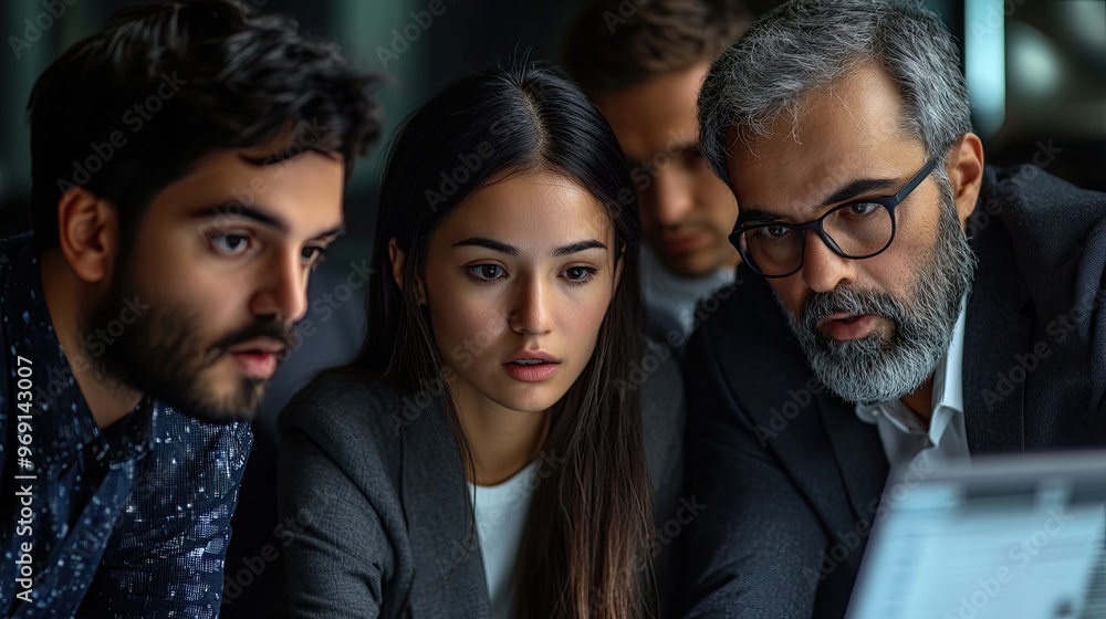 A diverse group of cybersecurity experts working together to protect a company's financial data from cyberattacks. A diverse group of cybersecurity experts working together to protect a company's financial data from cyberattacks.