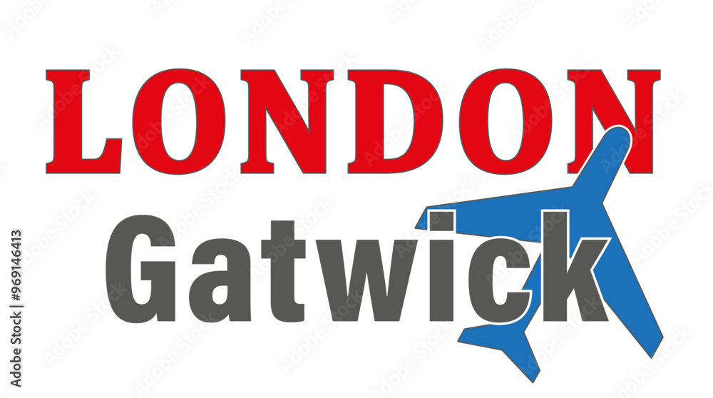 London, Gatwick, Airport, Signpost, Symbol London, Gatwick, Airport, Signpost, Symbol