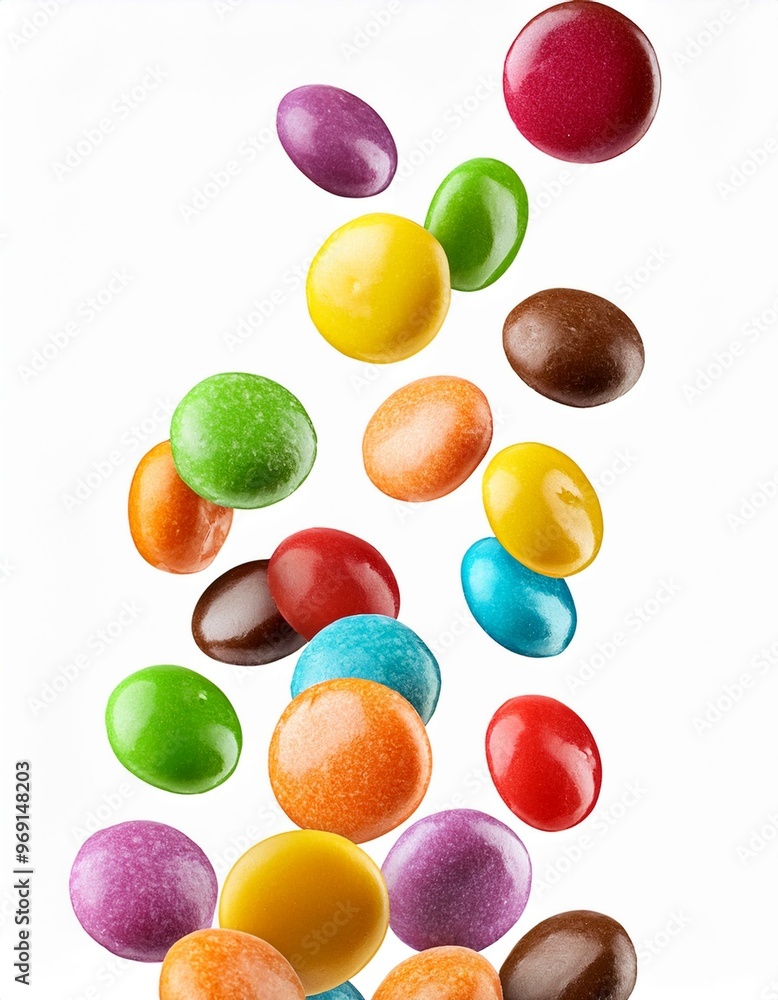 jelly beans isolated on white background jelly beans isolated on white background