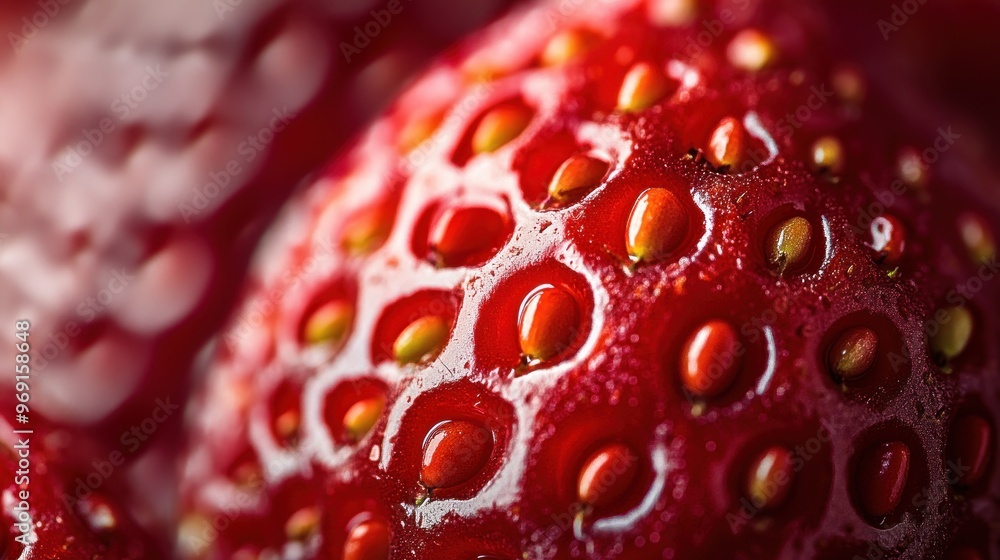 Close-up of fresh, ripe strawberries showcasing their vibrant red color and texture. Close-up of fresh, ripe strawberries showcasing their vibrant red color and texture.