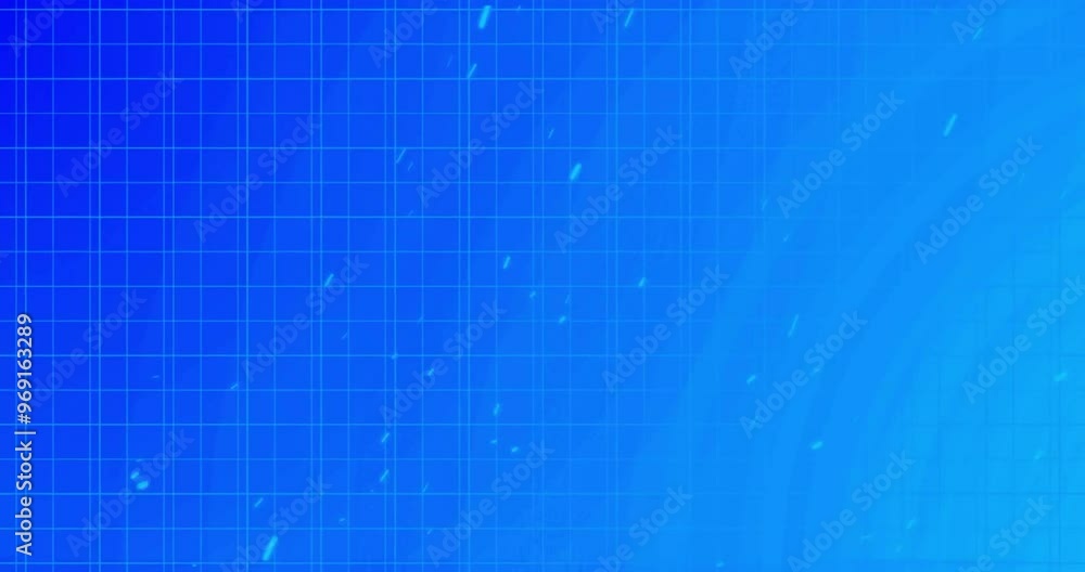 Animation of shapes on blue background Animation of shapes on blue background