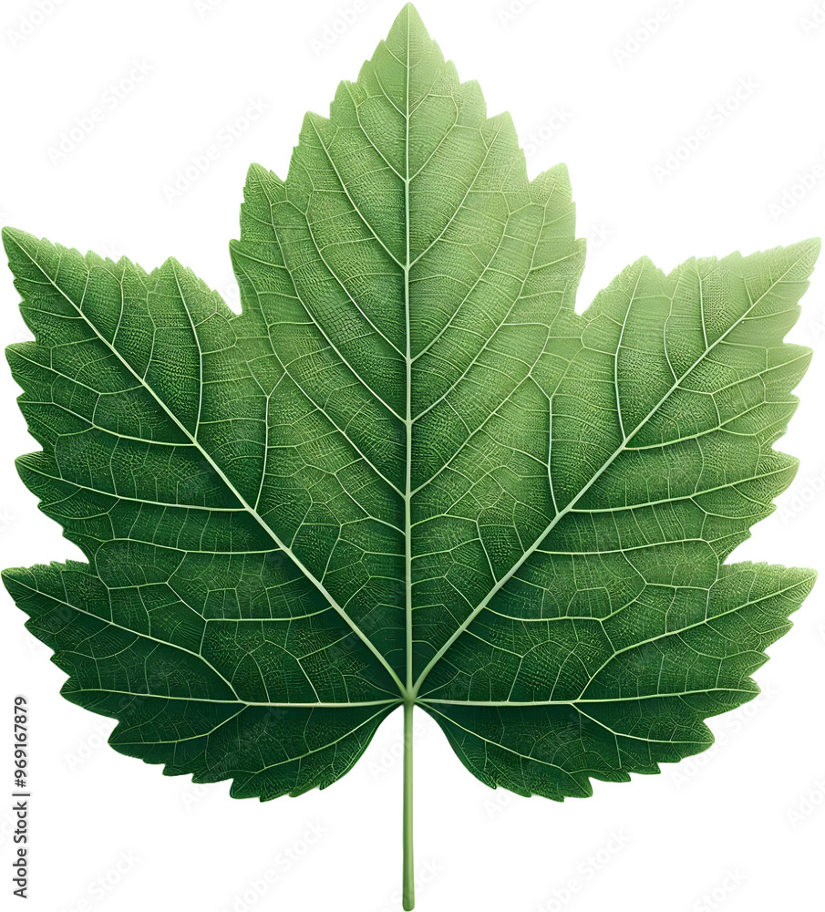 Fototapeta premium Green maple leaves background removal png, isolated fallen leaves. generative AI