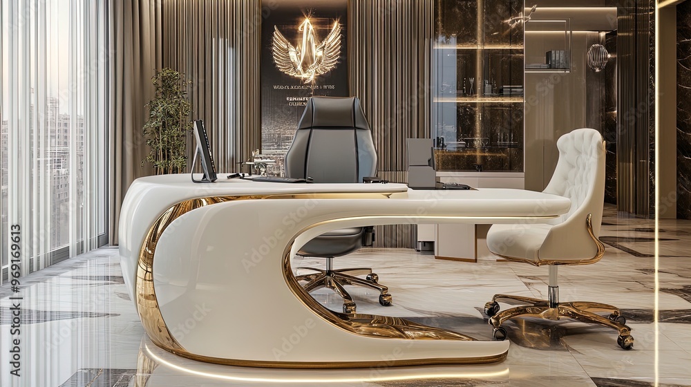 Elevate Your Workspace: Stylish Executive Office Design with Unique ...